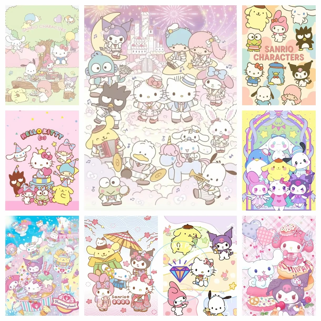 Resin Art Work - Sanrio Family Collection Diamond Painting Kit
