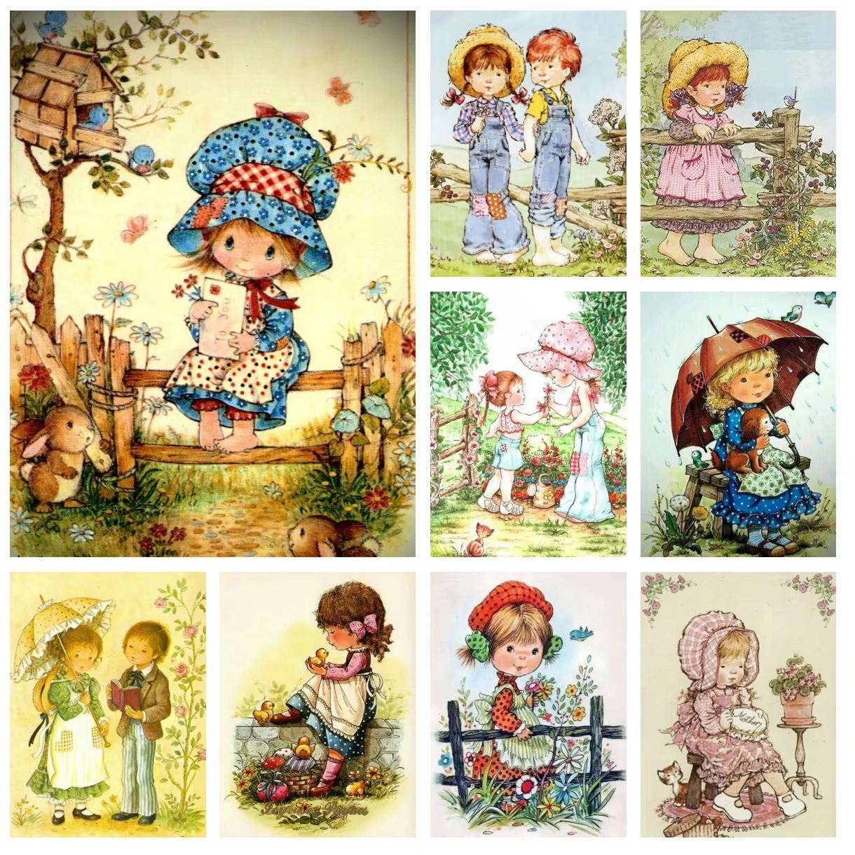 Resin Art Work - Sarah Kay Illustration Diamond Rhinestones Painting