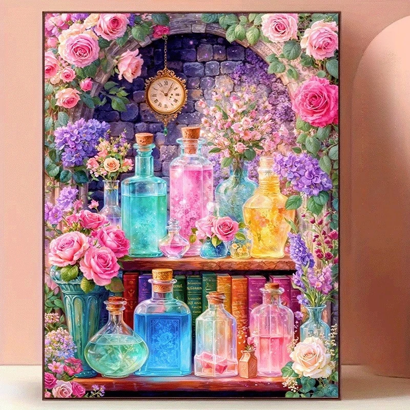 Resin Art Work - Diamond Painting Colorful Flower/Cake/Beauty Themed DIY