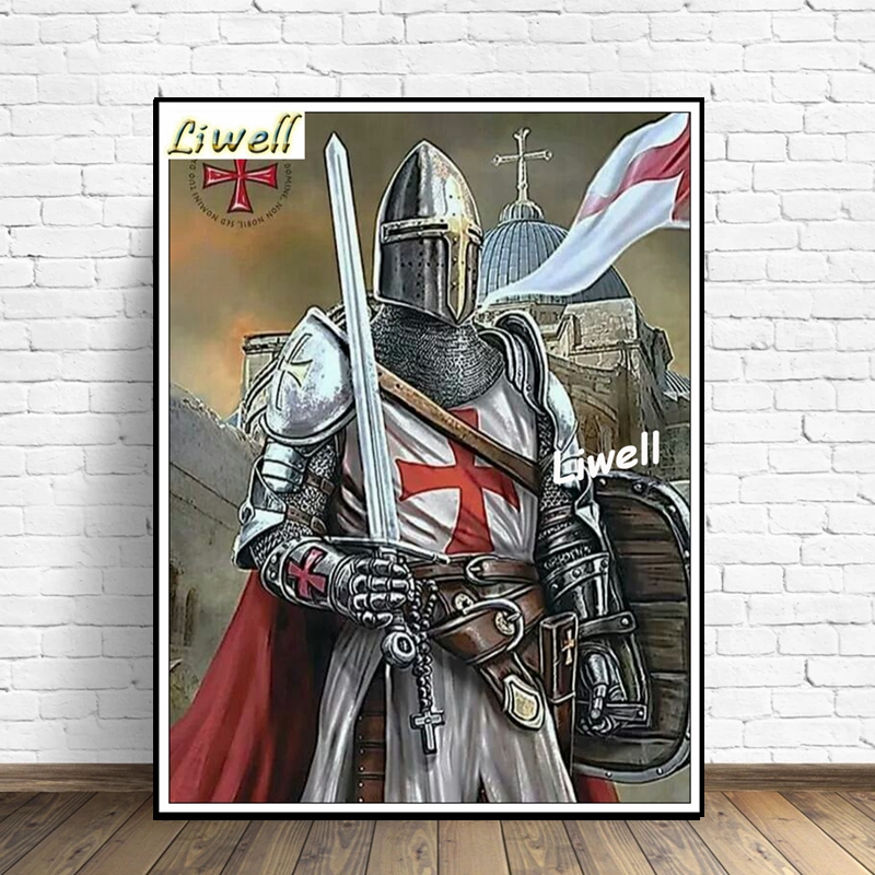 5d Hiệp Sĩ Dòng Đền Chiến Binh - đánh giá và giá Resin Art Wallpaper
