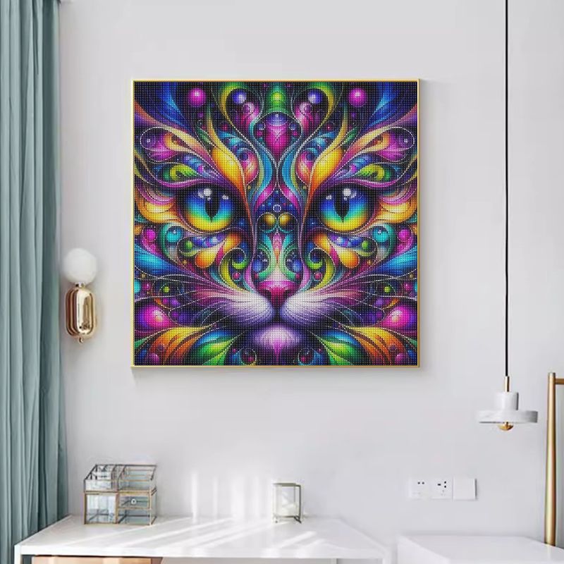 GATYZTORY New Cat Face 5D DIY  - đánh giá và giá Resin Art Wallpaper