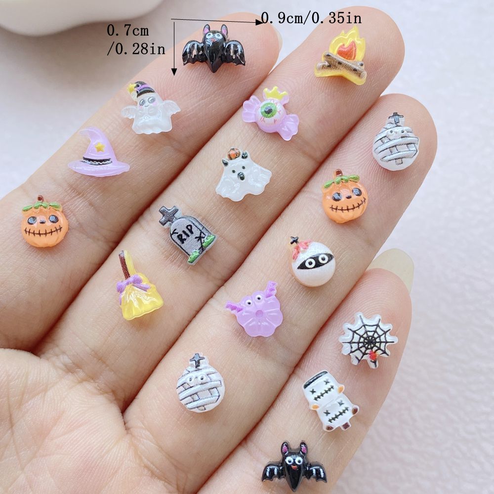 100PCS Halloween 3D Nail Art D - đánh giá và giá Resin Art Equipment