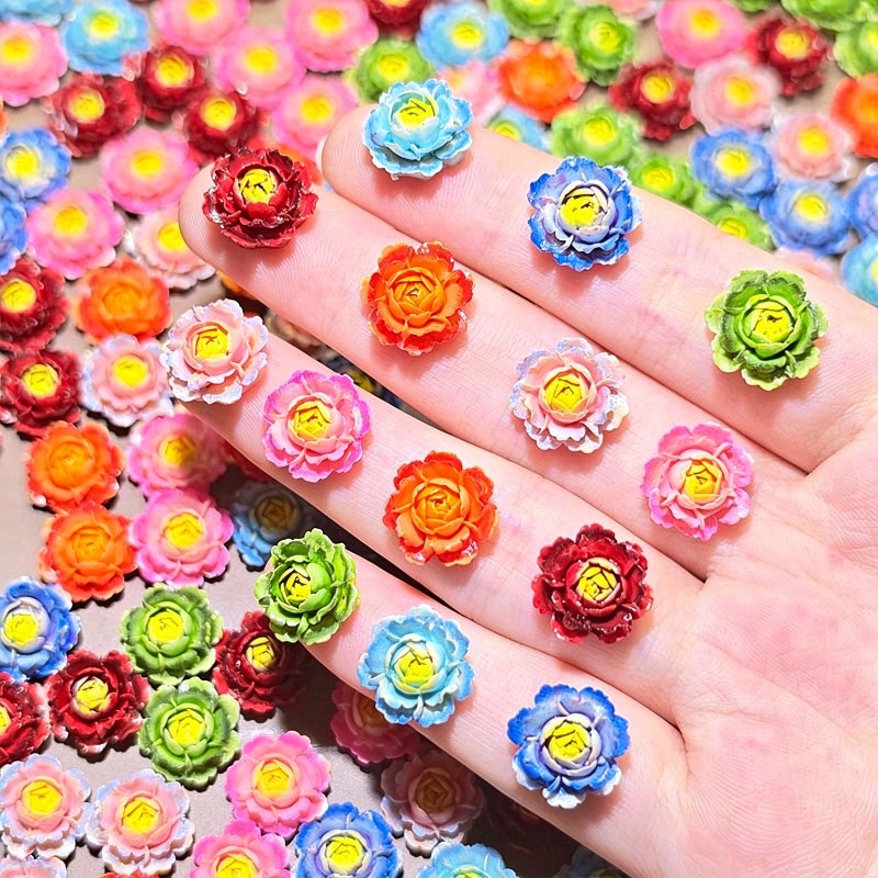 50pcs Mixed Color 3D Resin Ros - đánh giá và giá Resin Art Rose