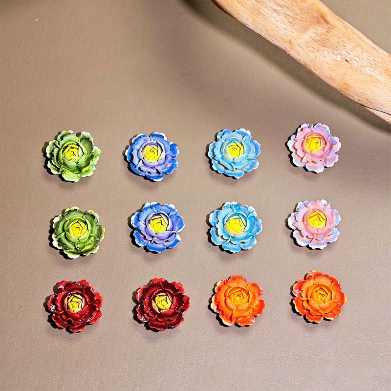 50pcs Mixed Color 3D Resin Ros - đánh giá và giá Resin Art Rose