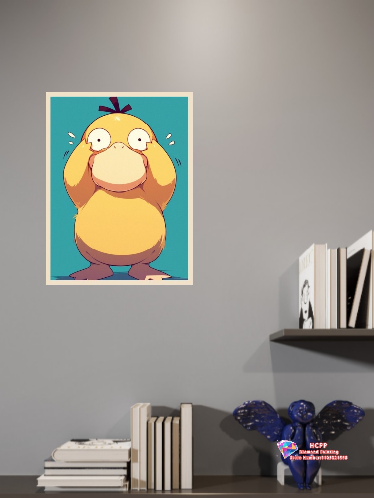 1pc frameless Psyduck Cartoon  - đánh giá và giá Resin Art Work